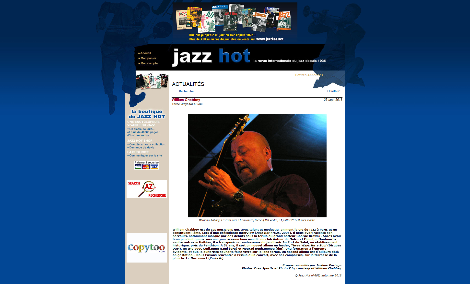 Interview Jazz Hot